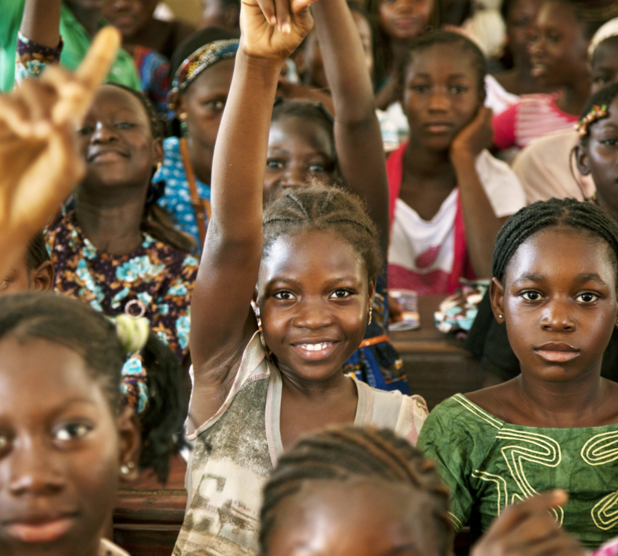 Elever på en skole i Bamako, Mali.